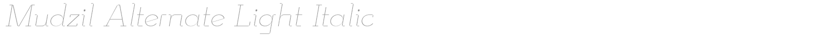 Mudzil font preview